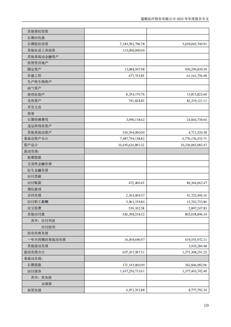 蓝帆医疗股份有限公司2022年年度报告_128