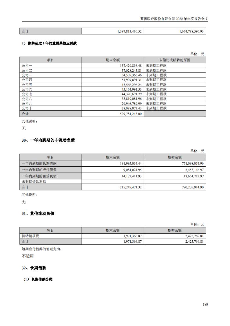 蓝帆医疗股份有限公司2022年年度报告_188