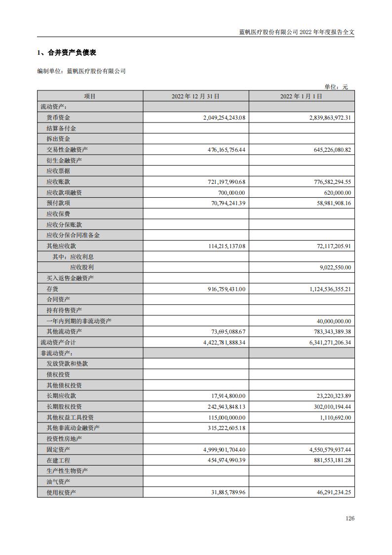 蓝帆医疗股份有限公司2022年年度报告_125