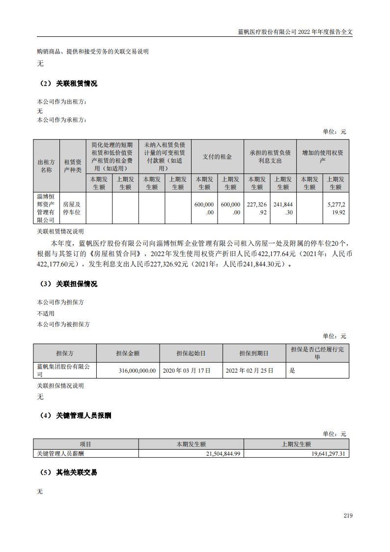 蓝帆医疗股份有限公司2022年年度报告_218