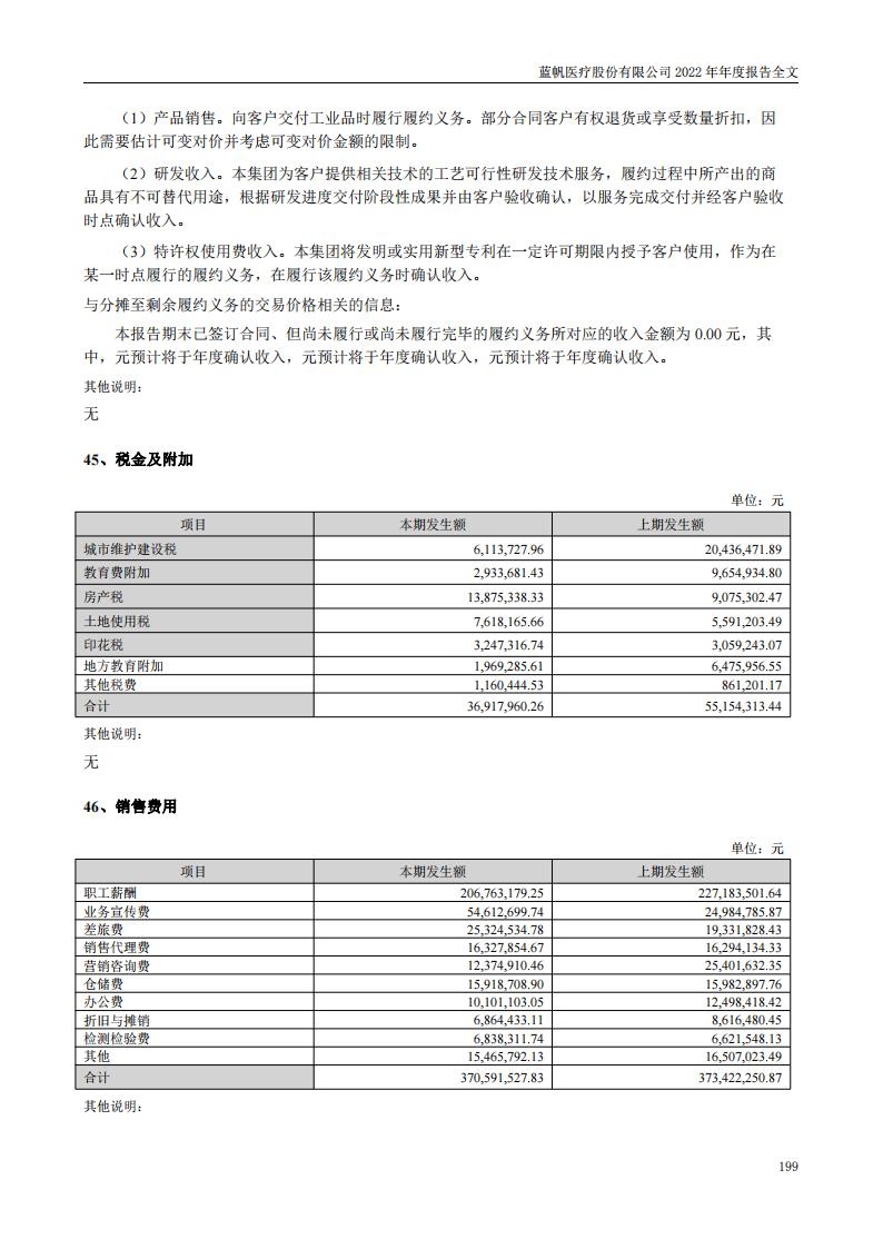 蓝帆医疗股份有限公司2022年年度报告_198