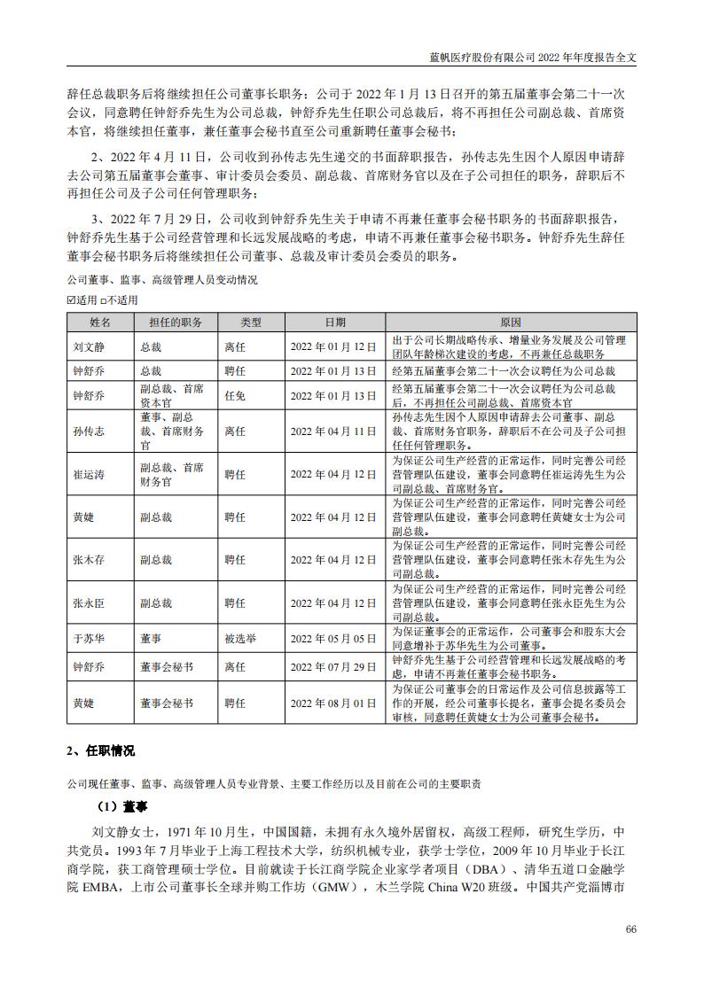 蓝帆医疗股份有限公司2022年年度报告_65