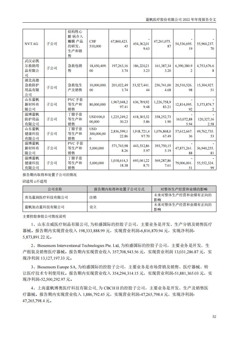 蓝帆医疗股份有限公司2022年年度报告_51