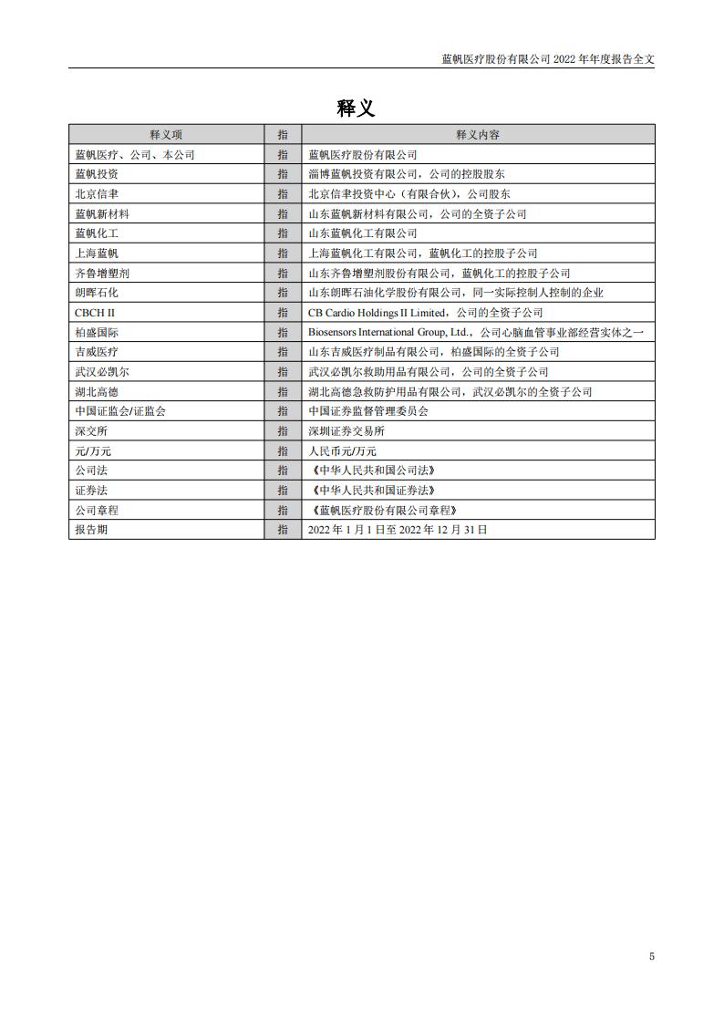 蓝帆医疗股份有限公司2022年年度报告_04