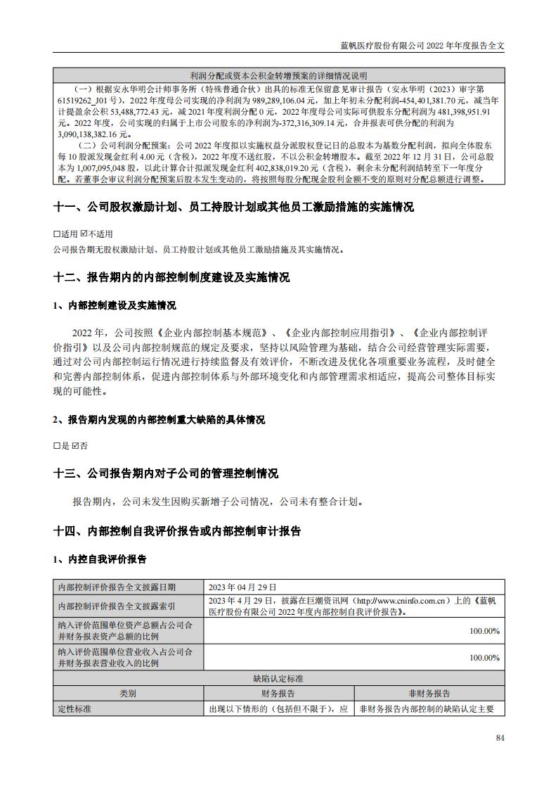 蓝帆医疗股份有限公司2022年年度报告_83