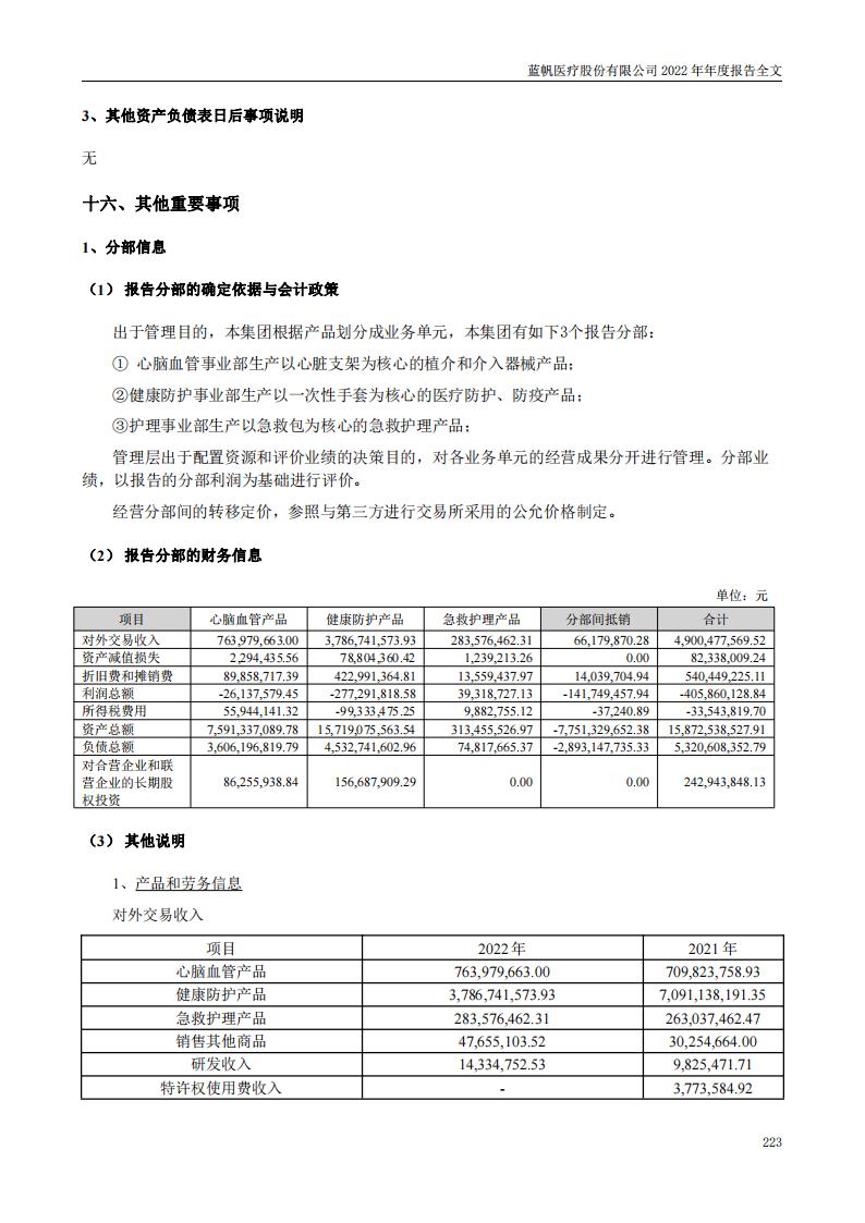 蓝帆医疗股份有限公司2022年年度报告_222