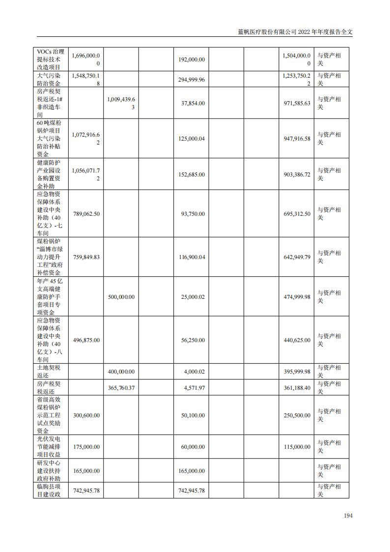 蓝帆医疗股份有限公司2022年年度报告_193