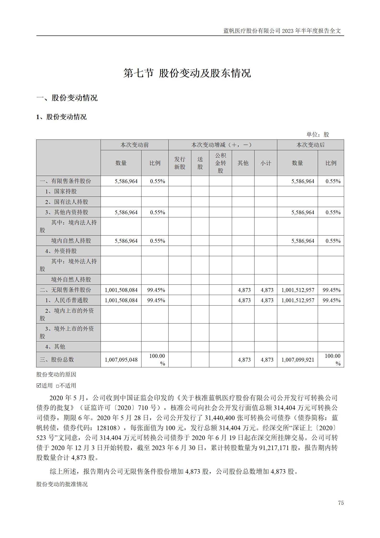 蓝帆医疗股份有限公司2023年半年度报告_75