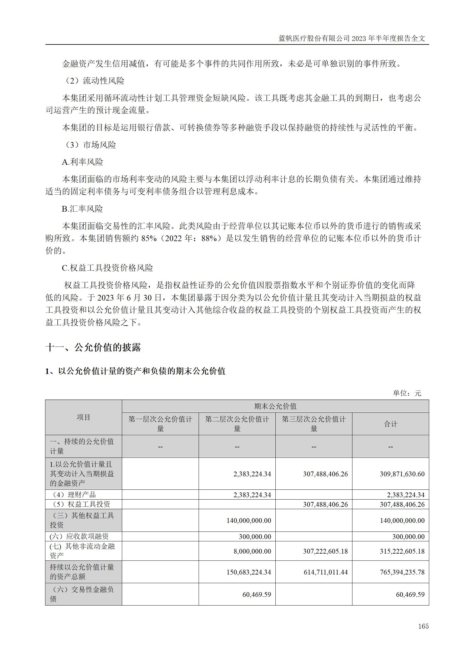 蓝帆医疗股份有限公司2023年半年度报告_165