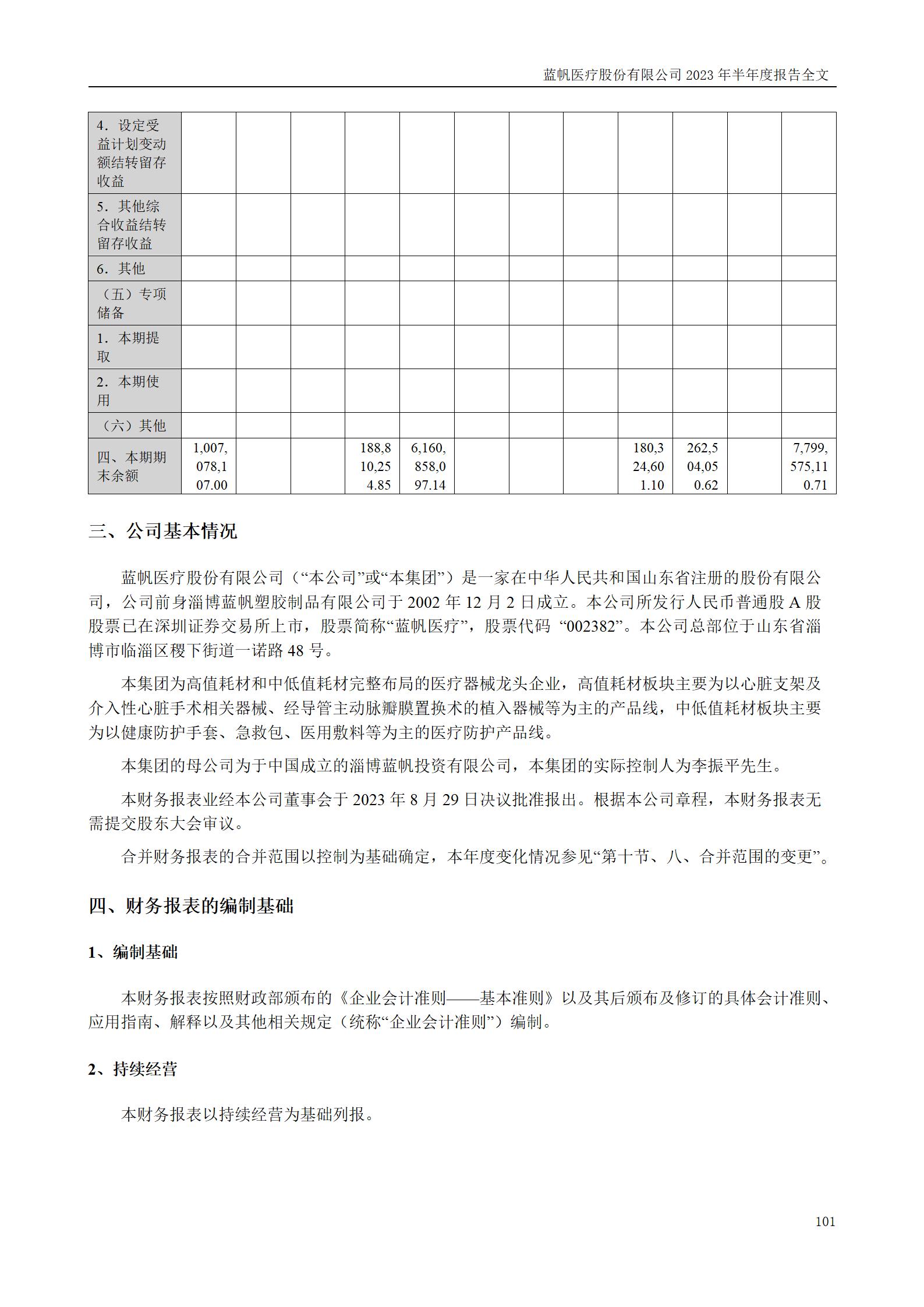 蓝帆医疗股份有限公司2023年半年度报告_101