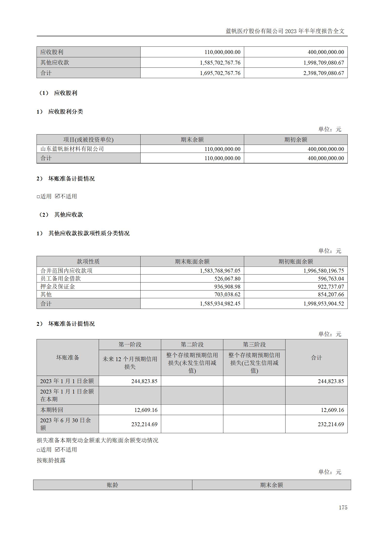 蓝帆医疗股份有限公司2023年半年度报告_175