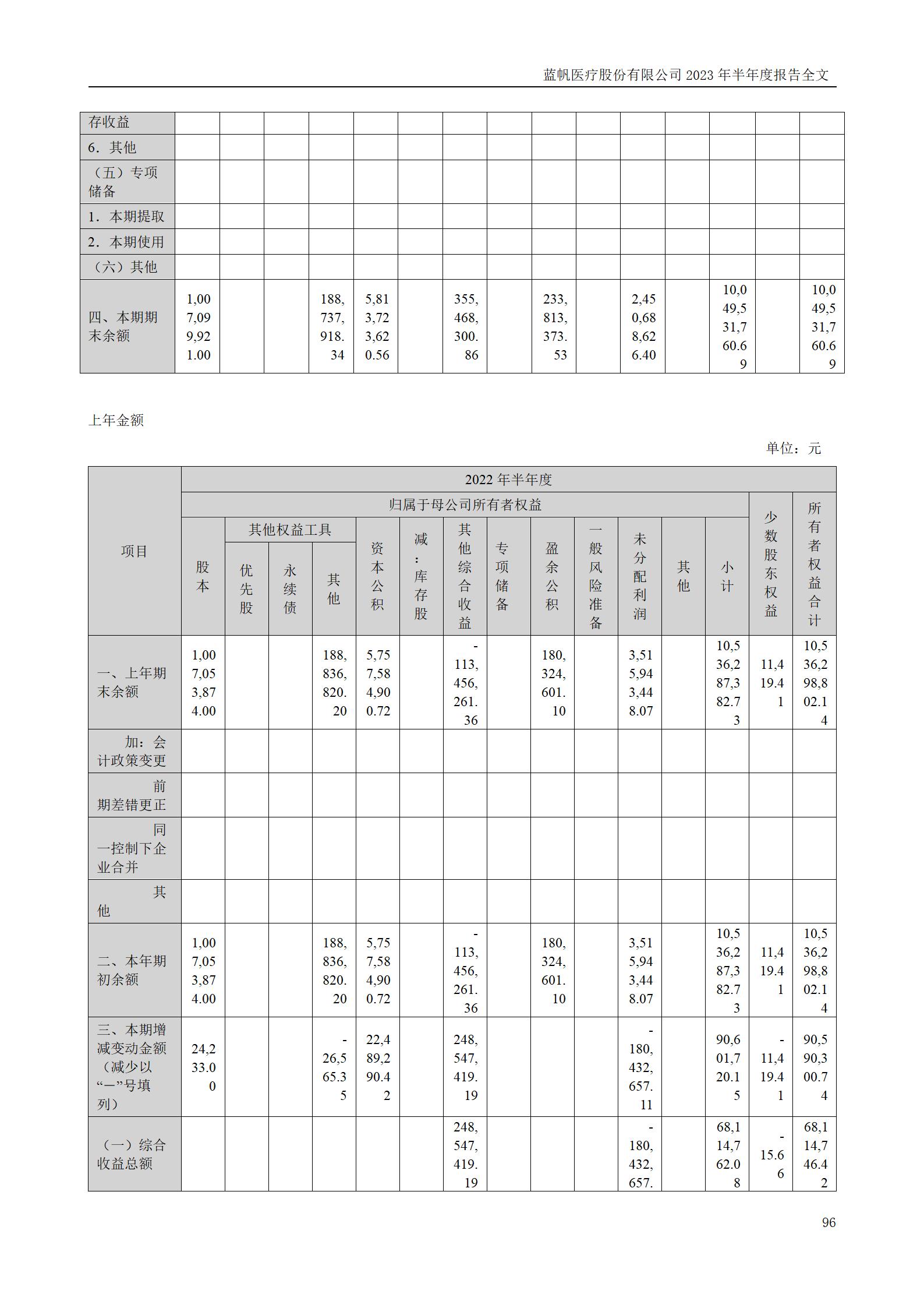 蓝帆医疗股份有限公司2023年半年度报告_96