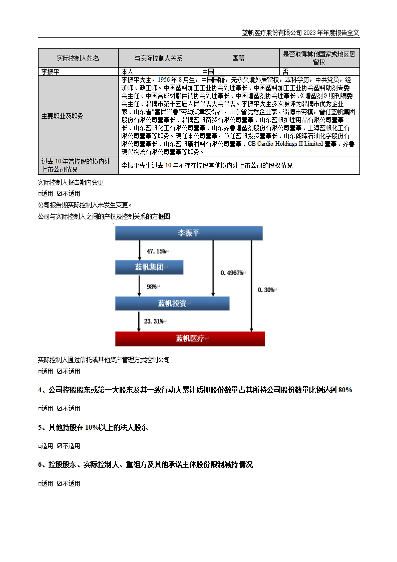 蓝帆医疗股份有限公司2023年年度报告_118