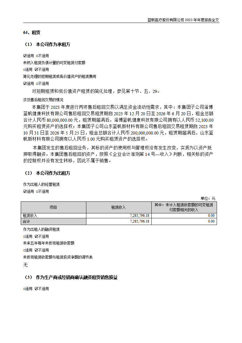 蓝帆医疗股份有限公司2023年年度报告_213