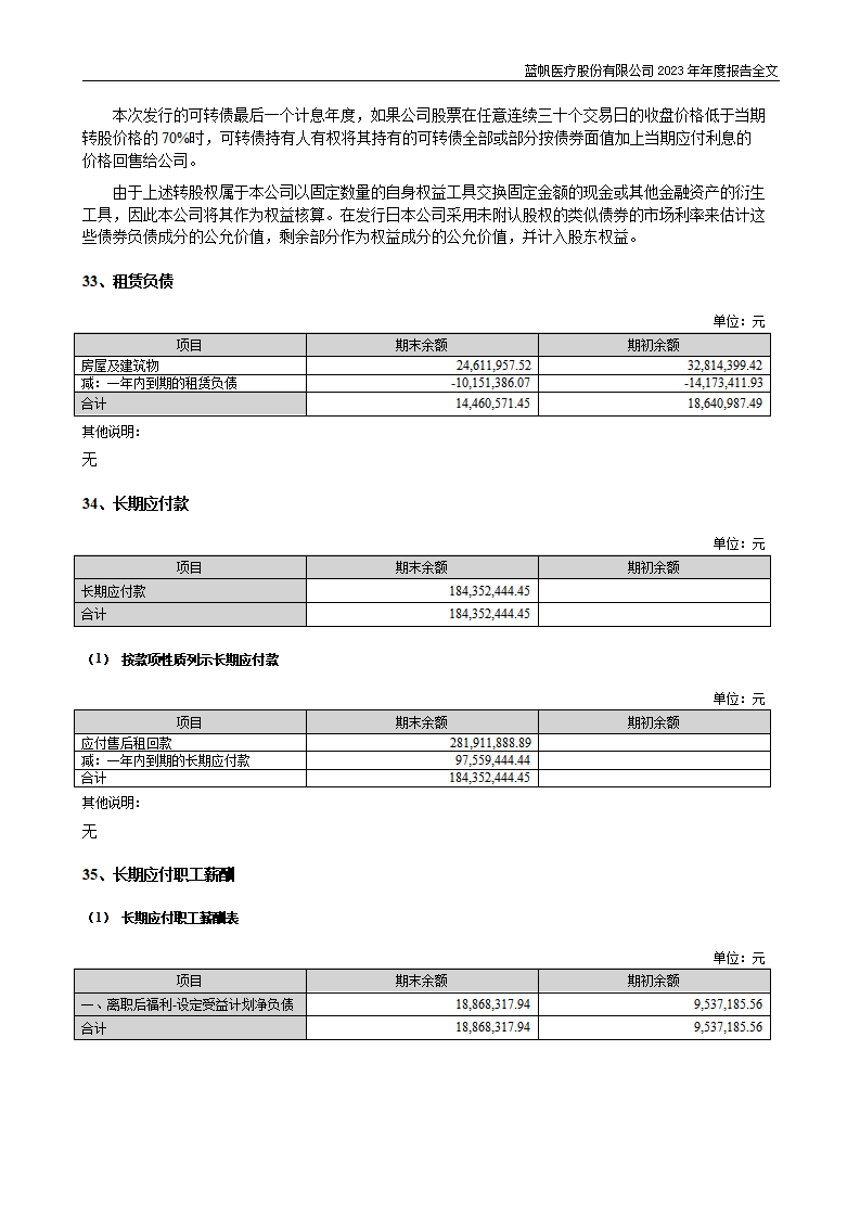 蓝帆医疗股份有限公司2023年年度报告_196