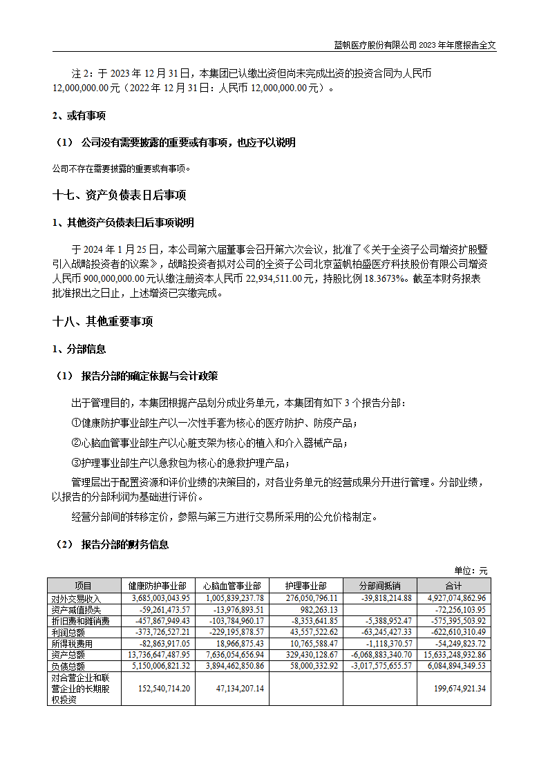蓝帆医疗股份有限公司2023年年度报告_233