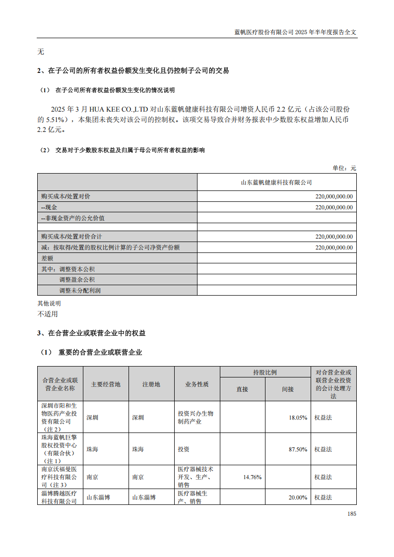 蓝帆医疗：2025年半年度报告_185