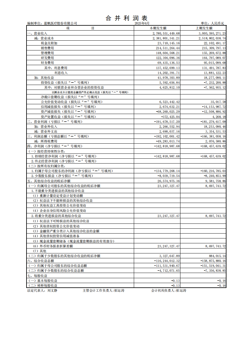 蓝帆医疗：半年报财务报表_03