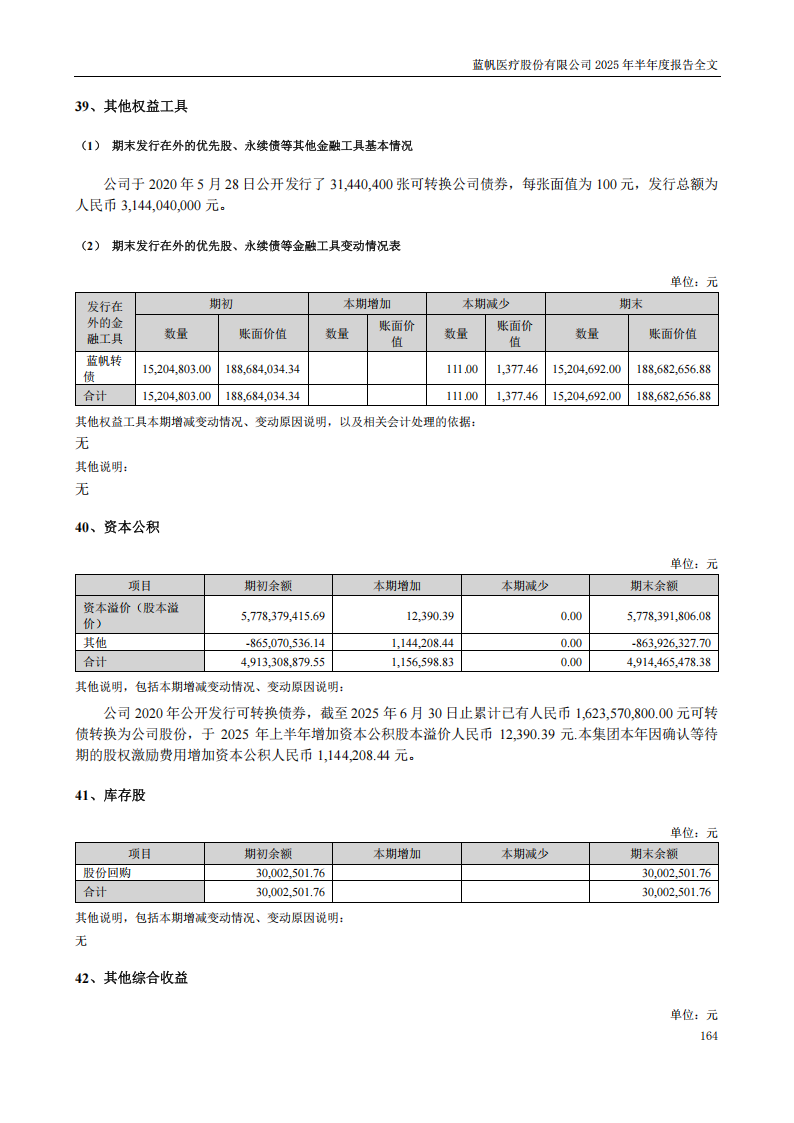 蓝帆医疗：2025年半年度报告_164