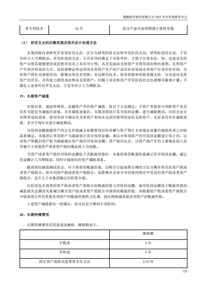 蓝帆医疗：2025年半年度报告_129