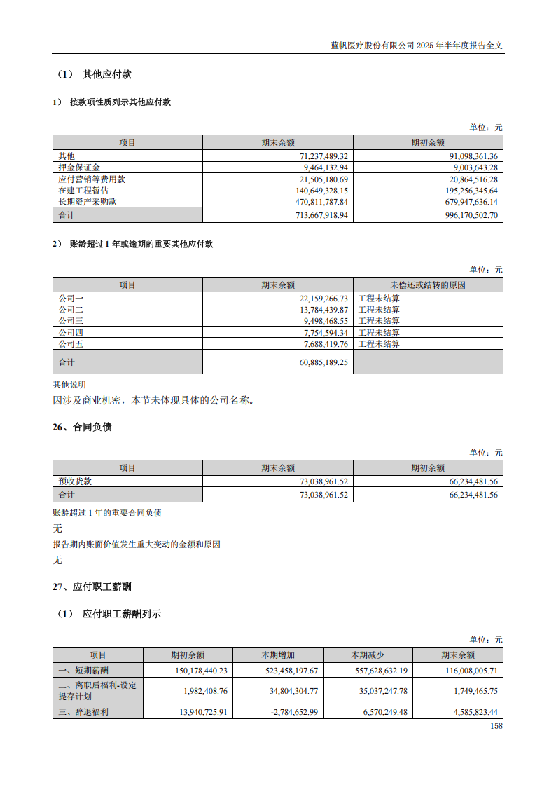 蓝帆医疗：2025年半年度报告_158
