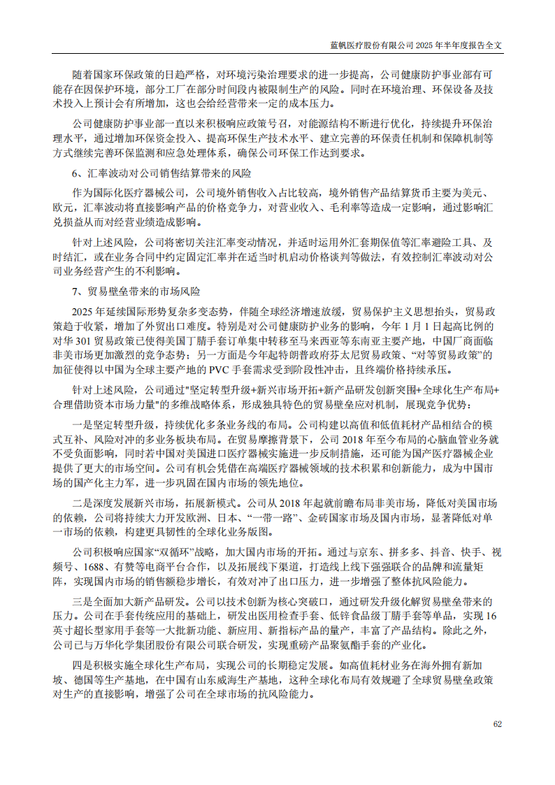 蓝帆医疗：2025年半年度报告_62