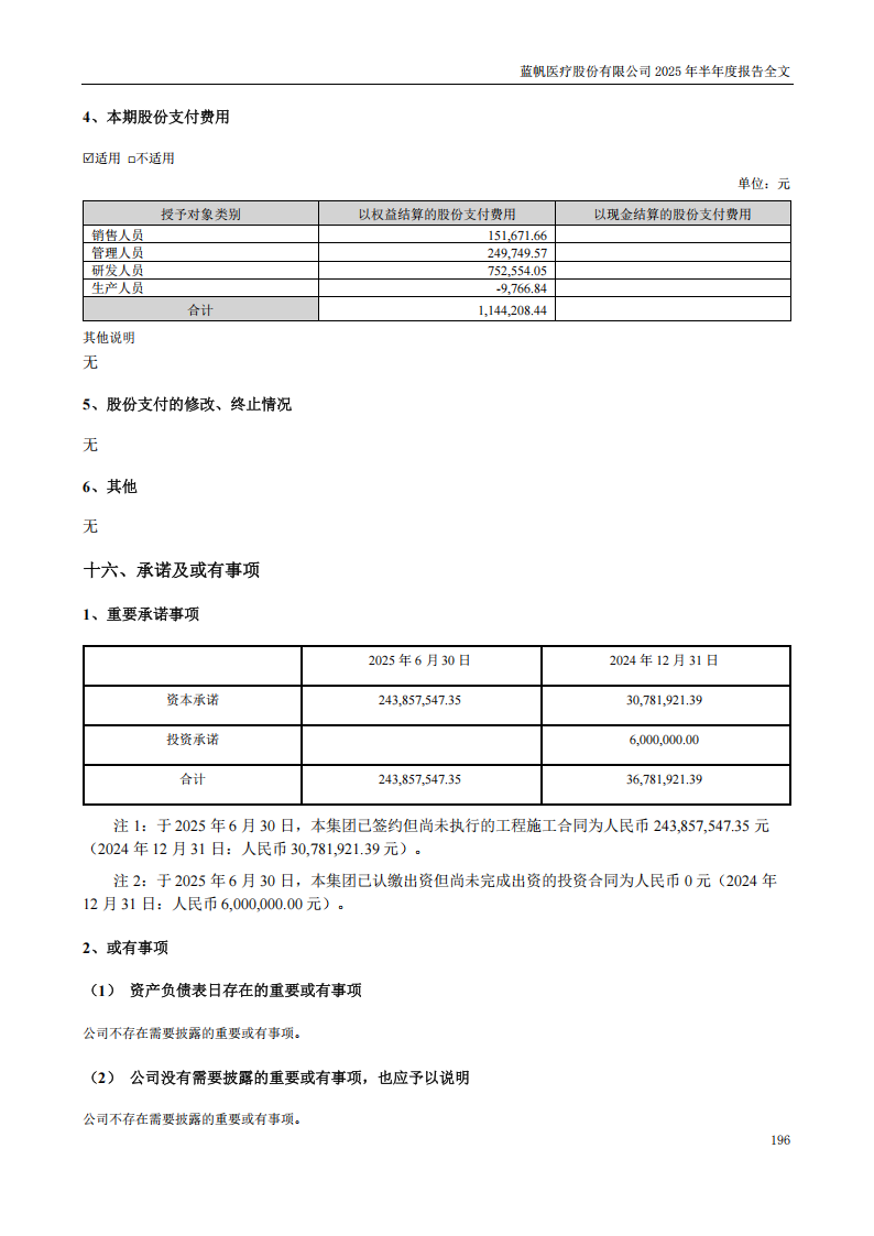 蓝帆医疗：2025年半年度报告_196