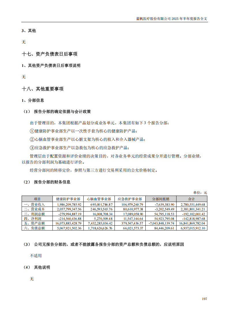 蓝帆医疗：2025年半年度报告_197