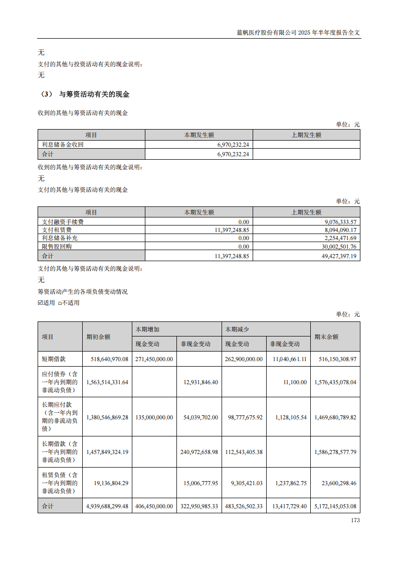 蓝帆医疗：2025年半年度报告_173