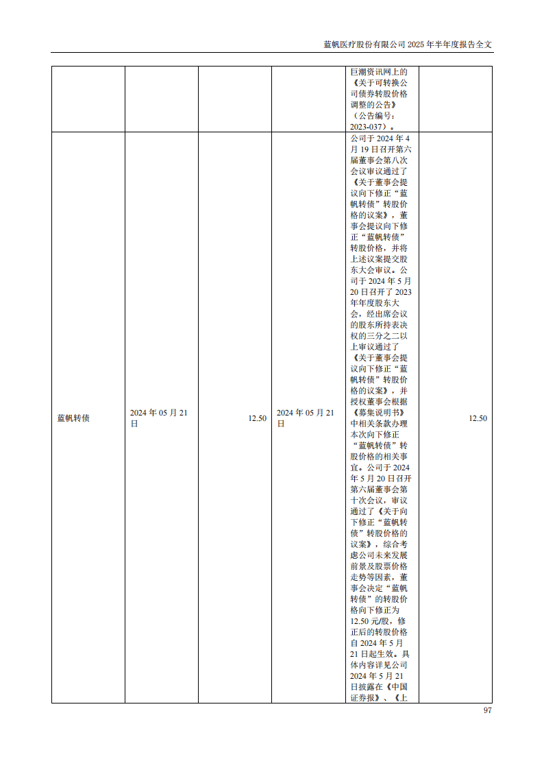 蓝帆医疗：2025年半年度报告_97